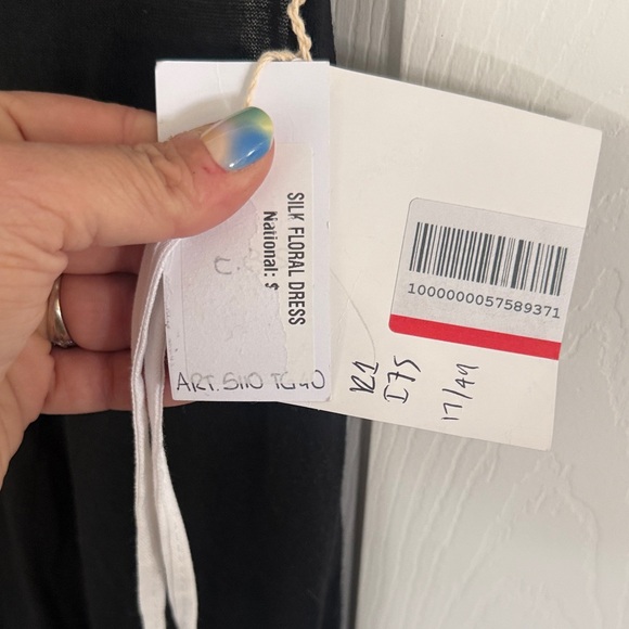 Maria Turri Black Cotton Racerback Maxi Dress Made in Italy NWT IT 40 / US 2-4 - Picture 4 of 5